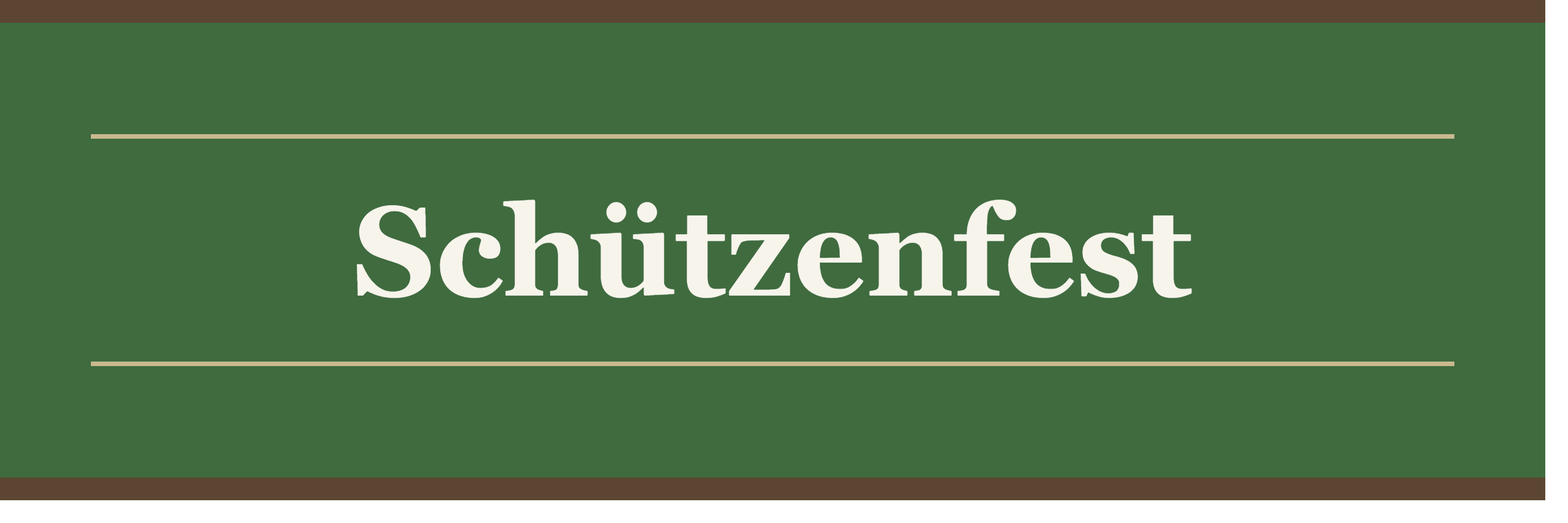Ablaufplan Schützenfest 2026